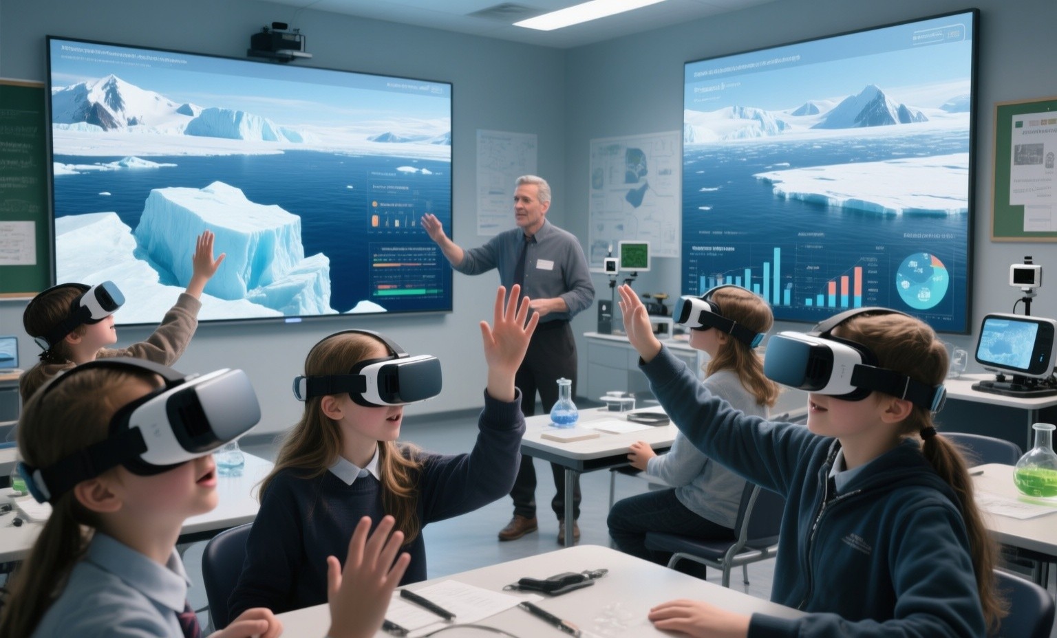 Virtual climate expeditions: using technology to bring melting glaciers and rising seas into every classroom
