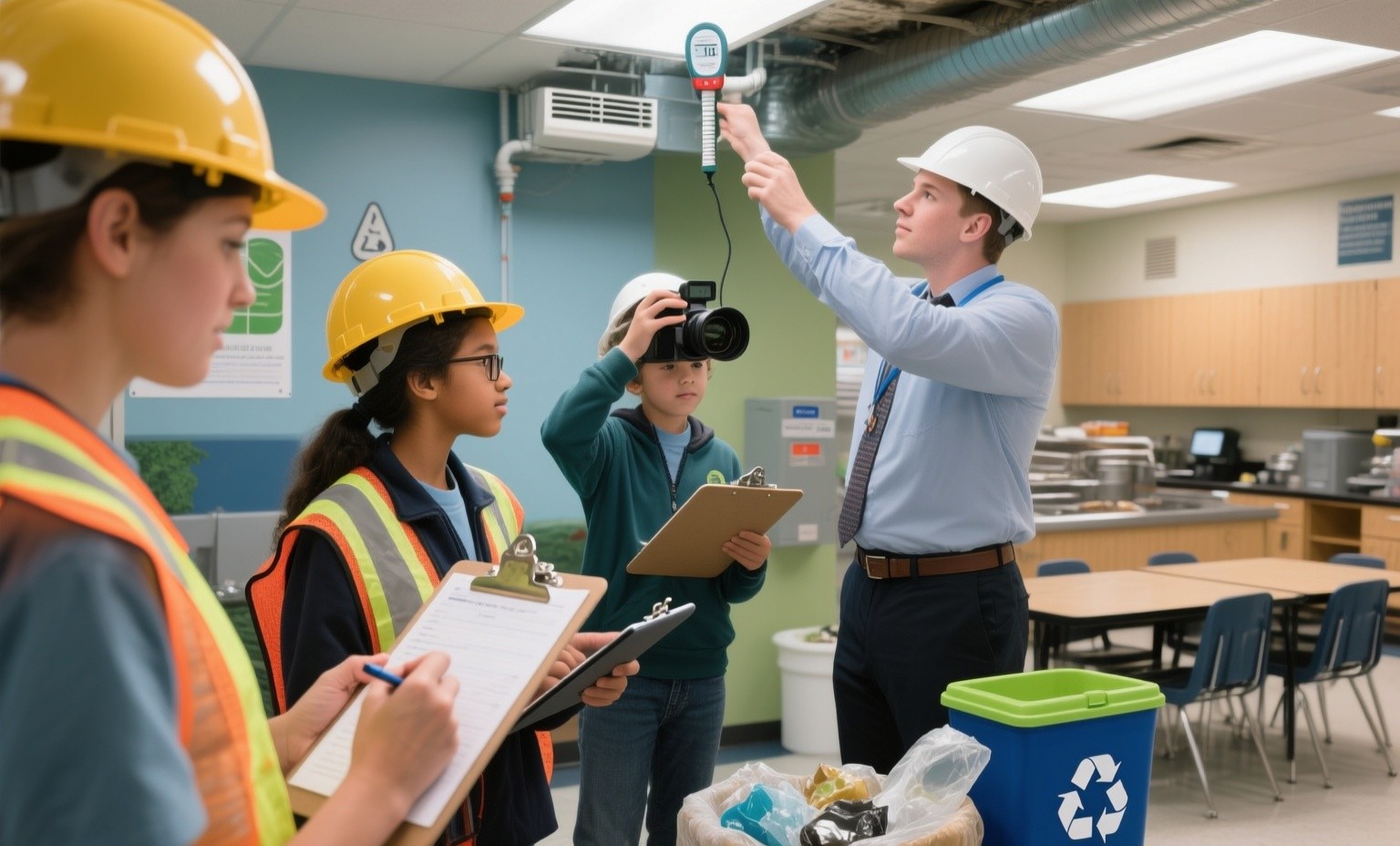 Student-led environmental audits: teaching research skills while improving school sustainability practices