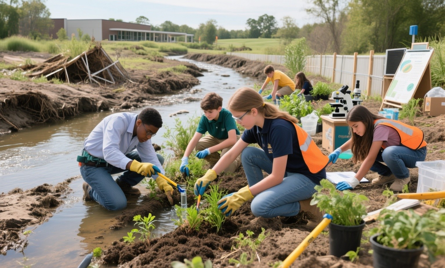 Community restoration projects: connecting classroom learning to real-world environmental healing