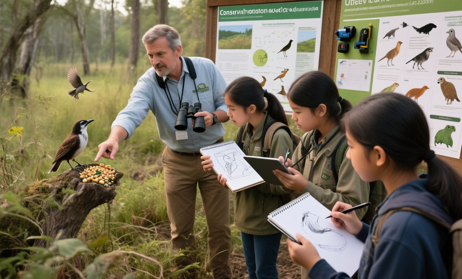 Wildlife as teachers: how animal behavior studies enhance both science education and conservation awareness