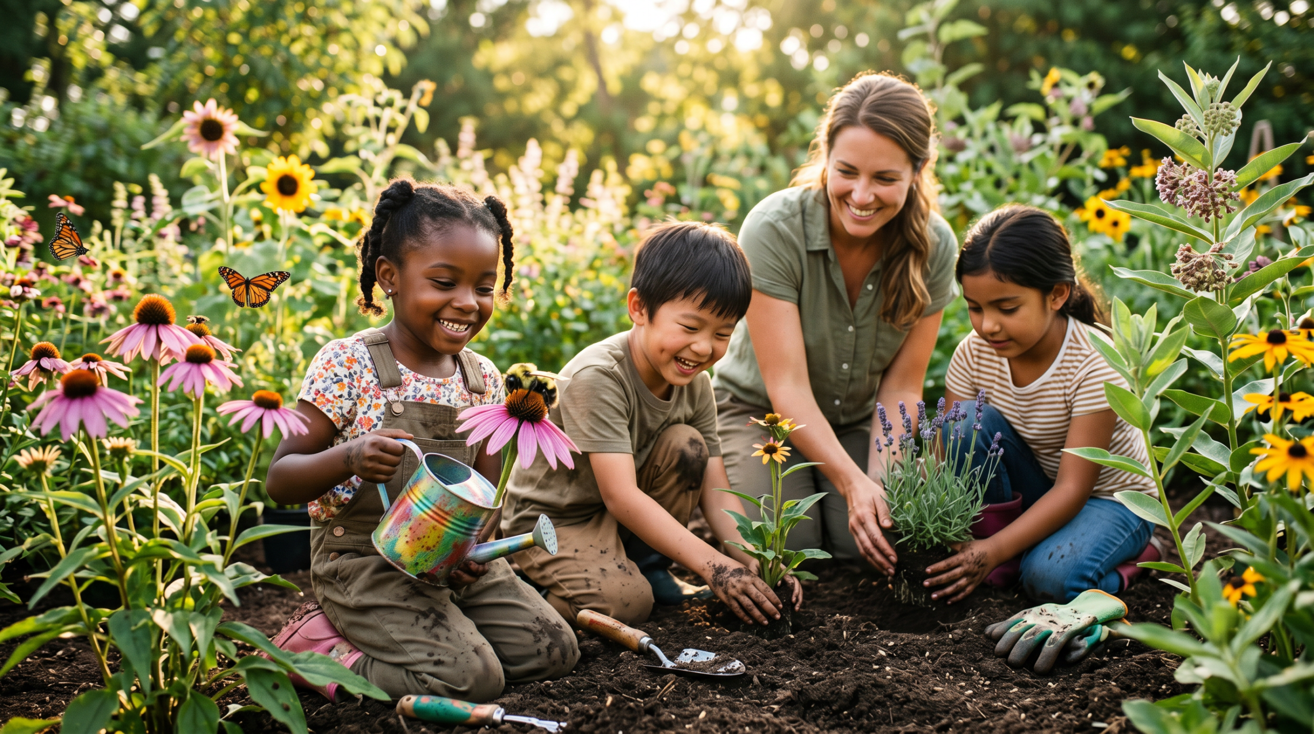Building Pollinator Gardens: How Supporting Bees and Butterflies Teaches Ecology and Responsibility