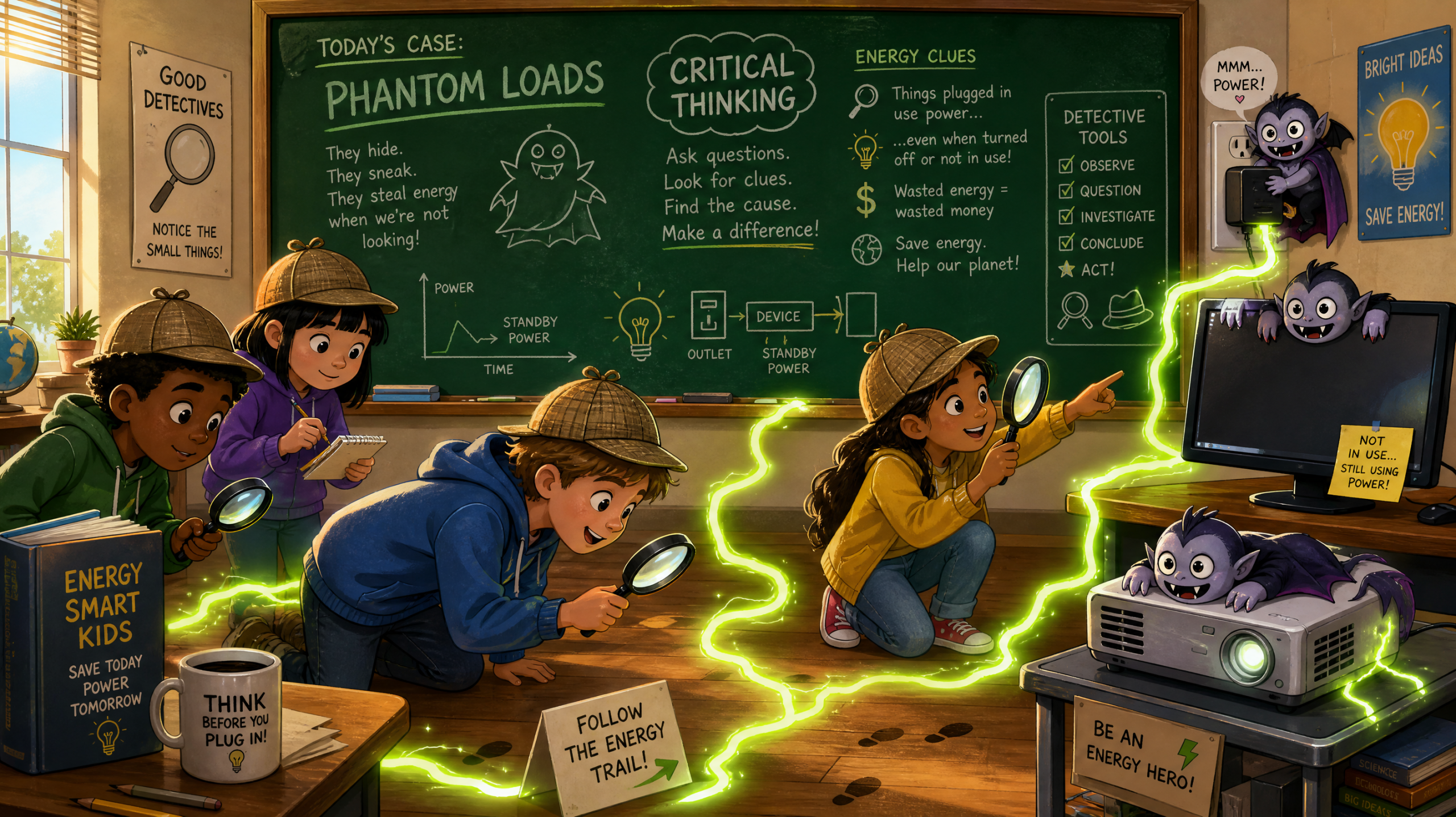 Phantom Loads and Power Vampires: How Investigating School Energy Waste Builds Critical Thinking