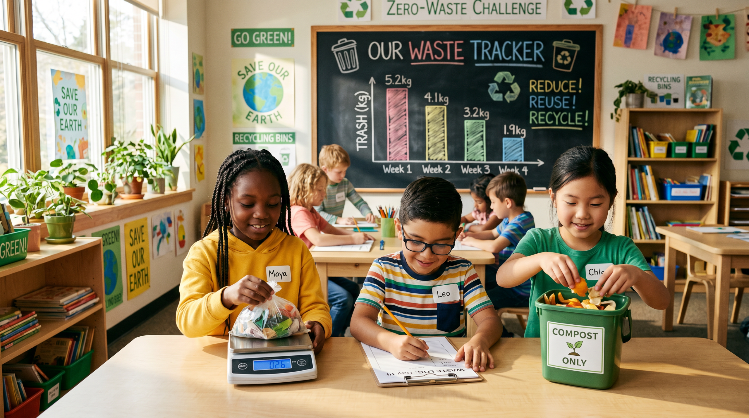 he Zero-Waste Classroom Challenge: How Reducing Trash Teaches Measurement and Behavioral Change